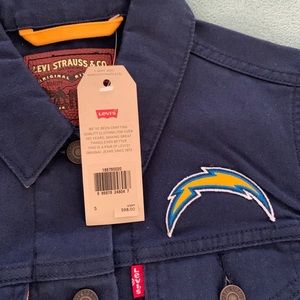 Levi’s Dark Denim Jacket NFL Chargers size S